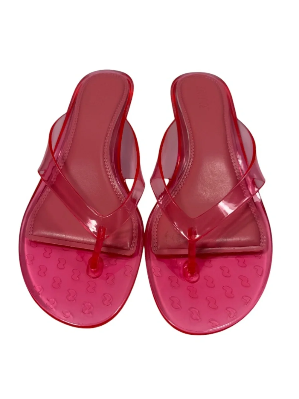 SKIMS Jelly Thong Kitten Heel Sandal Mules Pink Melon EU 40 US 9-9.5